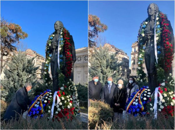 Poetul național Mihai Eminescu, omagiat de Ambasada Republicii Moldova la București